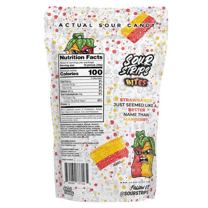 Sour Strips Bites Strawbango - 6.35oz - MunchLabs